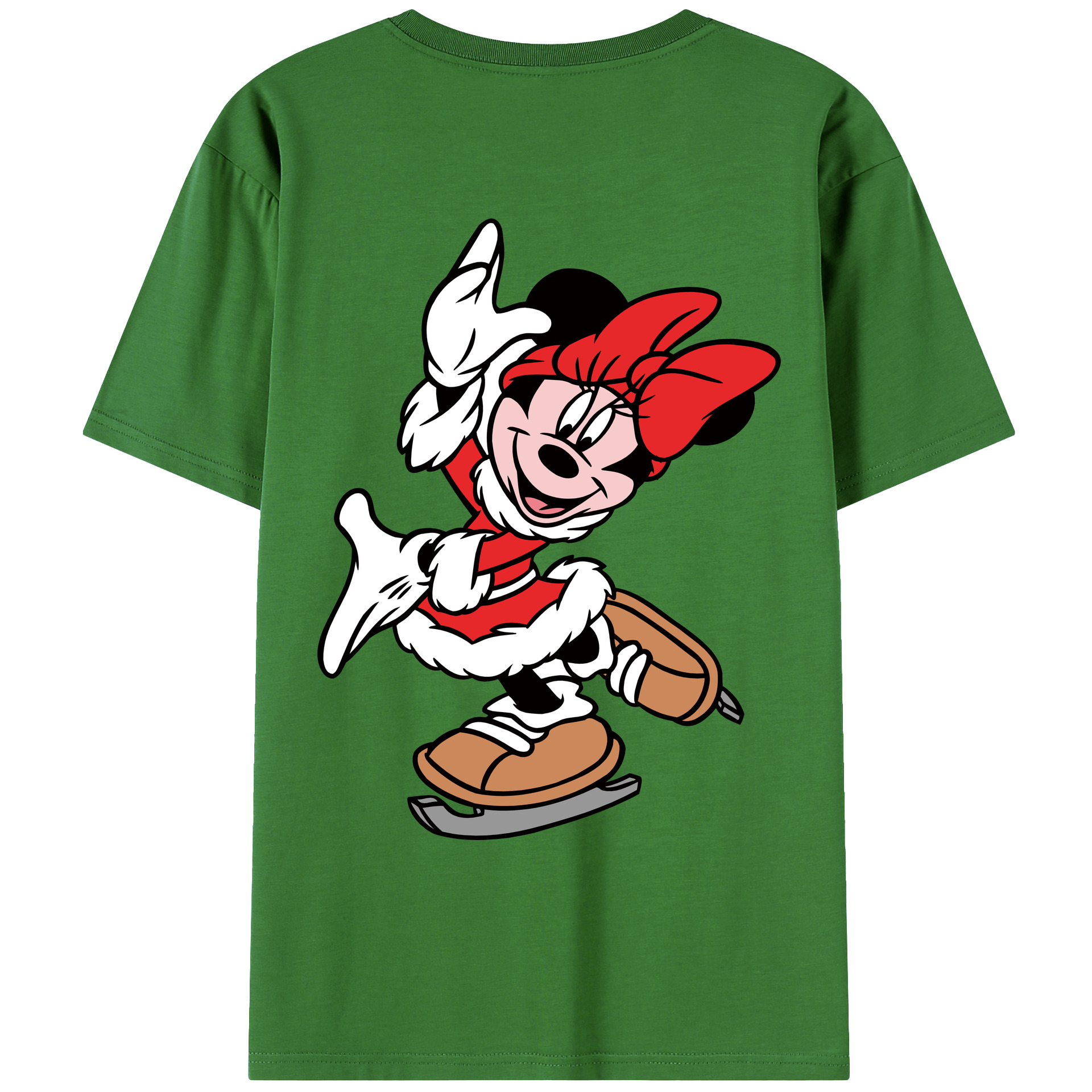 （画像用） ミッキーマウス Mickey Mouse レディース半袖Tシャツ(バックプリント)